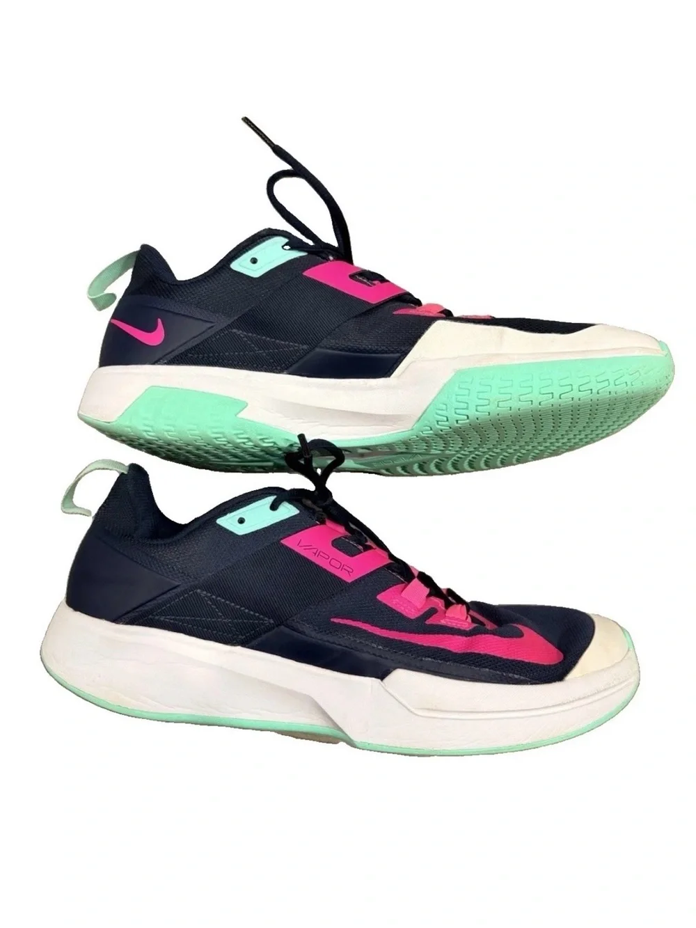 Nike Vapor Lite Men's size 11.5 blue pink white and aqua Men's Hard Court Shoe